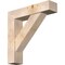 Ekena Millwork Traditional Craftsman Smooth Bracket w/ Offset Brace, Douglas Fir, 7 1/2"W x 32"D x 32"H BKT0806X32X32TRA04SDF - alternate 1